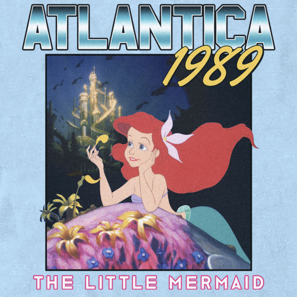Men's The Little Mermaid Ariel Atlantica 1989  Adult T-Shirt