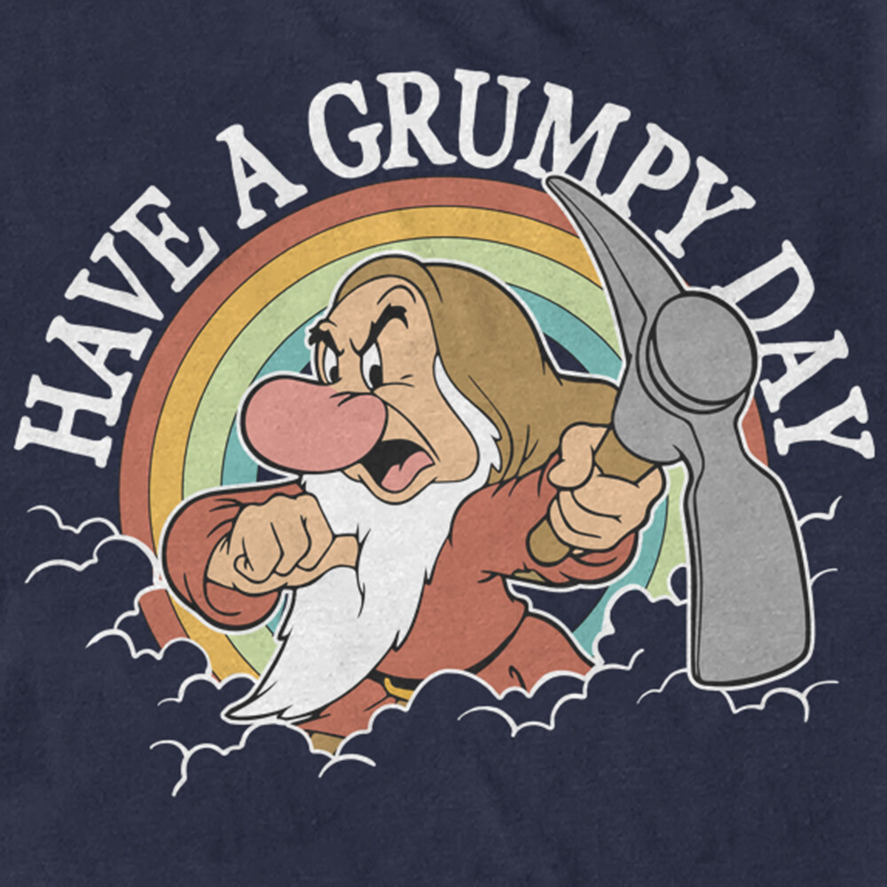 Men's Snow White and the Seven Dwarves Have a Grumpy Day  Adult T-Shirt