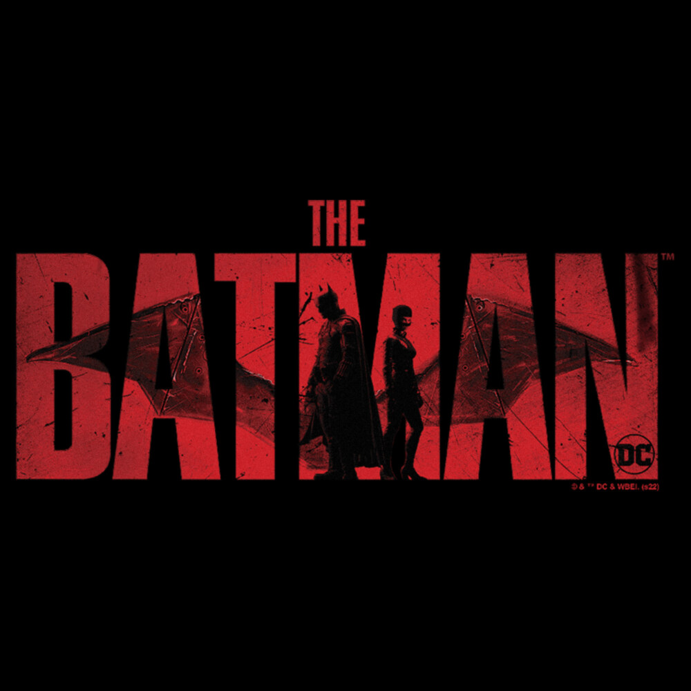 Men's The Batman Catwoman Red Logo  Adult T-Shirt