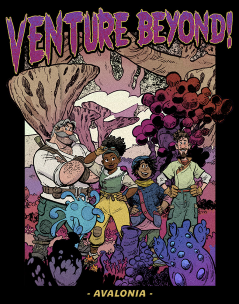 Men's Strange World Venture Beyond Group  Adult Pull Over Hoodie