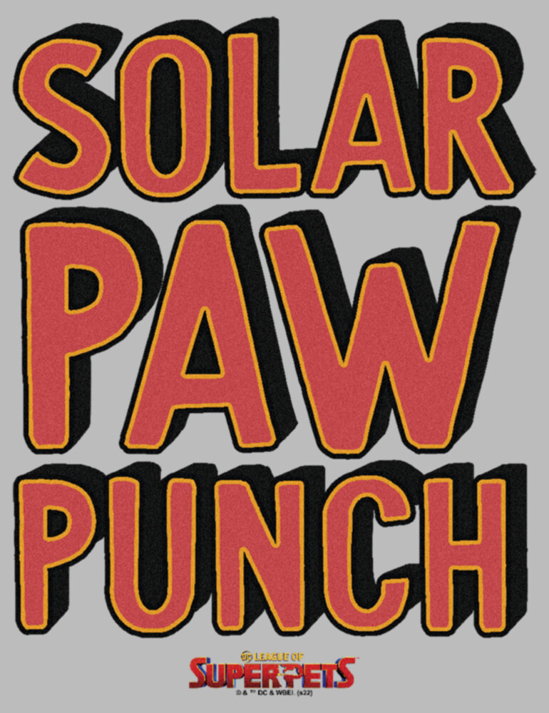 Men's DC League of Super-Pets Solar Paw Punch  Adult T-Shirt