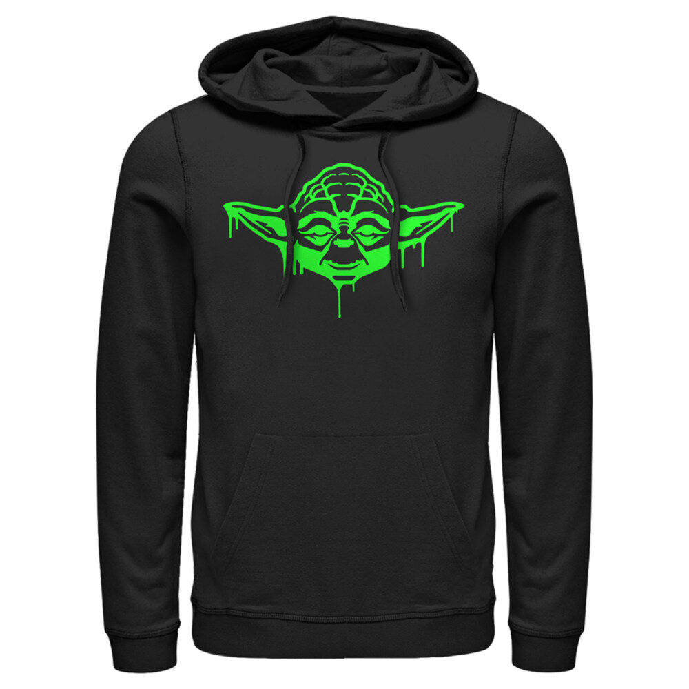 Men's Star Wars: A New Hope Halloween Dripping Jedi Master Yoda  Adult Pull Over Hoodie