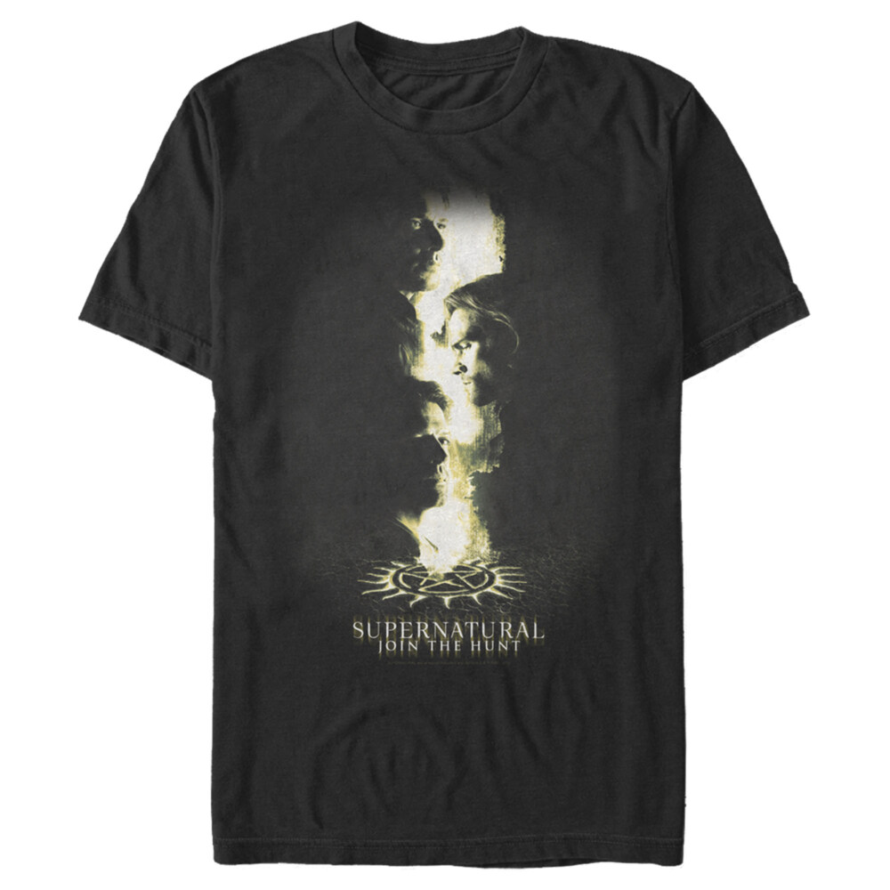 Men's Supernatural Character Glow  Adult T-Shirt
