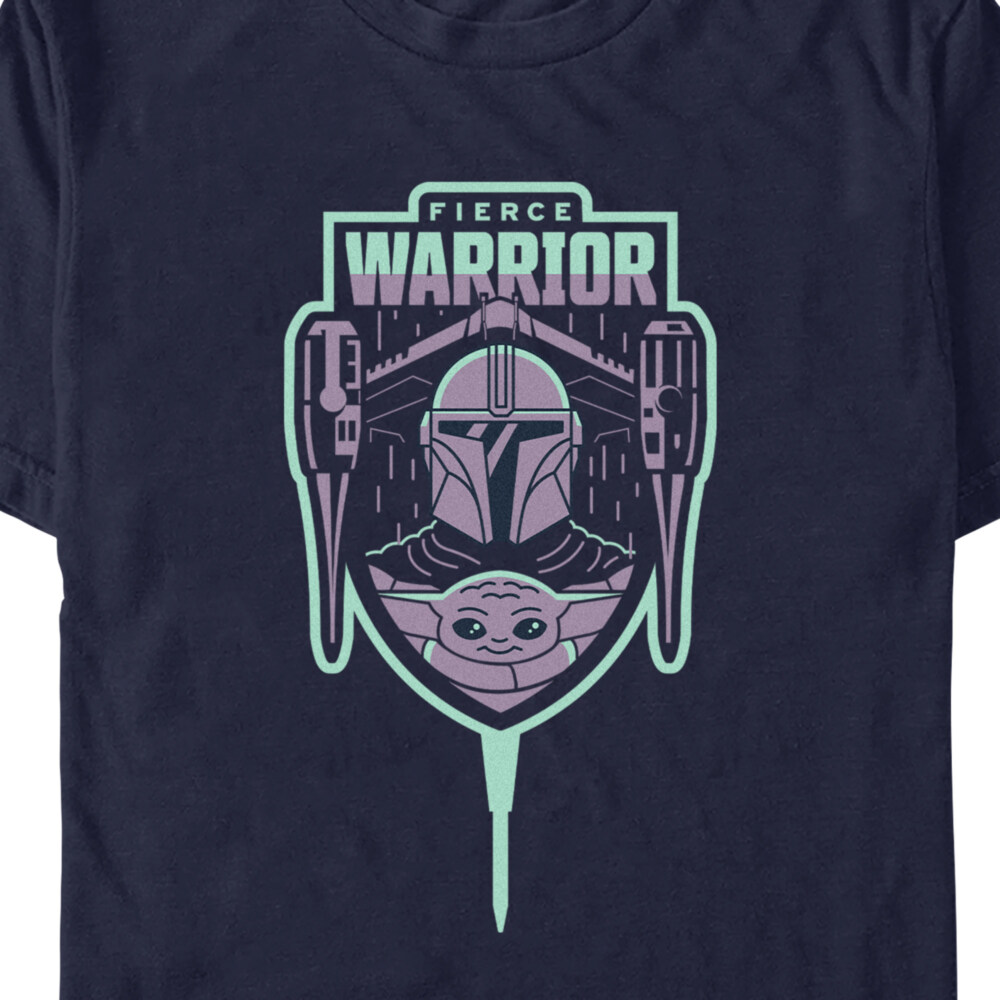 Men's Star Wars: The Mandalorian Fierce Warrior  Adult T-Shirt