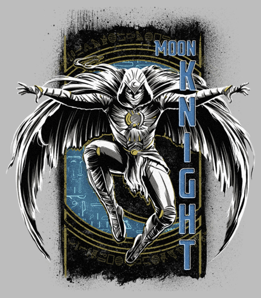 Men's Marvel: Moon Knight Jumping Into Action From Above  Adult T-Shirt