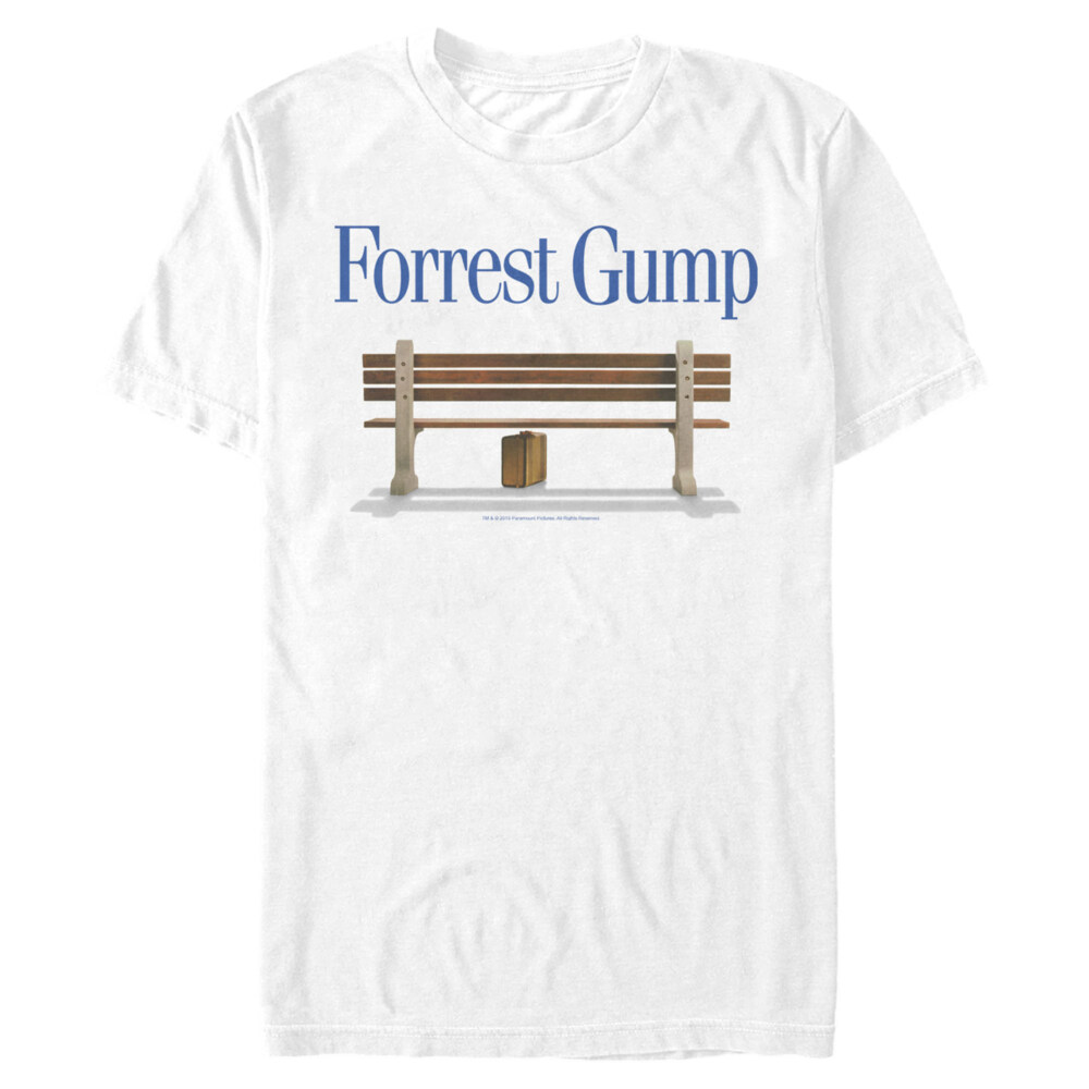 Men's Forrest Gump Iconic Bench  Adult T-Shirt