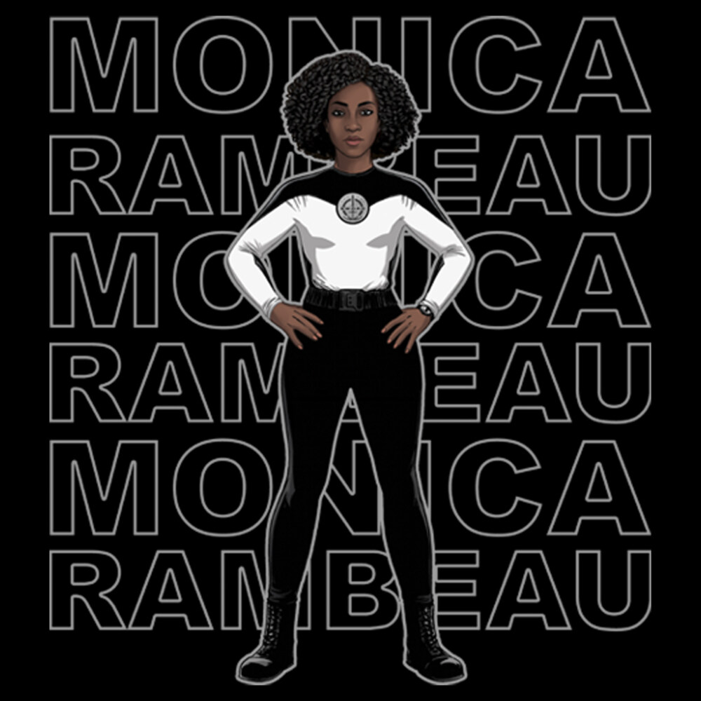 Men's Marvel WandaVision Animated Monica Rambeau  Adult T-Shirt