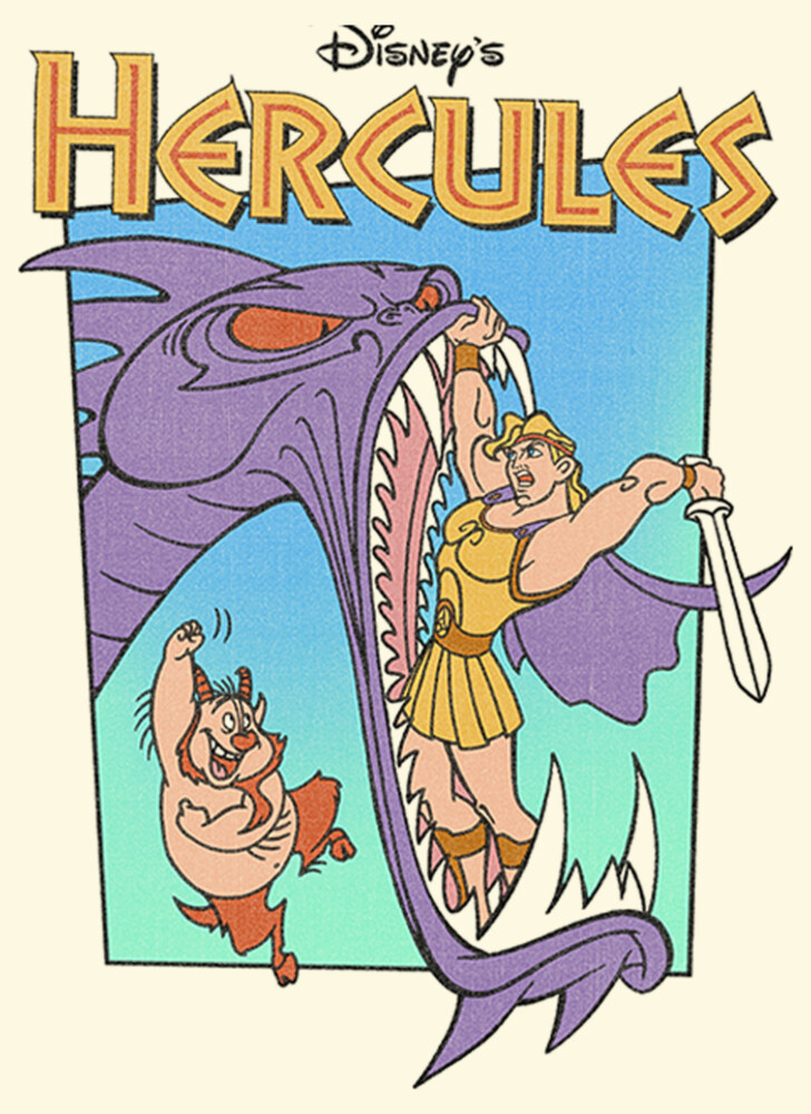 Men's Hercules Hydra Monster  Adult T-Shirt