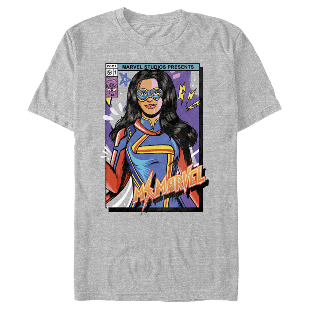 Men's Marvel: Ms. Marvel Comic Cover Kamala  Adult T-Shirt