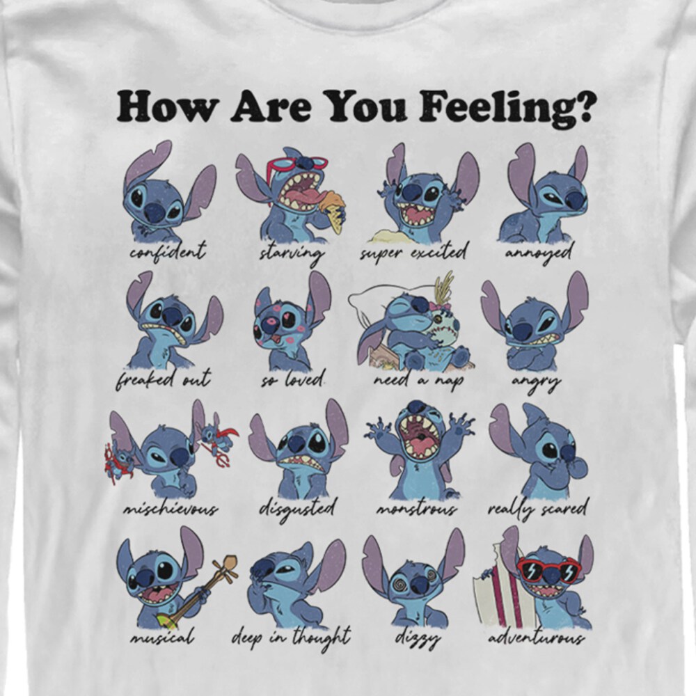 Men's Lilo & Stitch How Are You Feeling  Adult Long Sleeve Shirt
