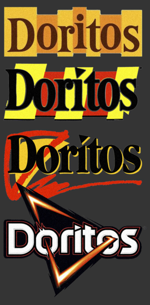 Men's Doritos Logo Evolution  Adult T-Shirt