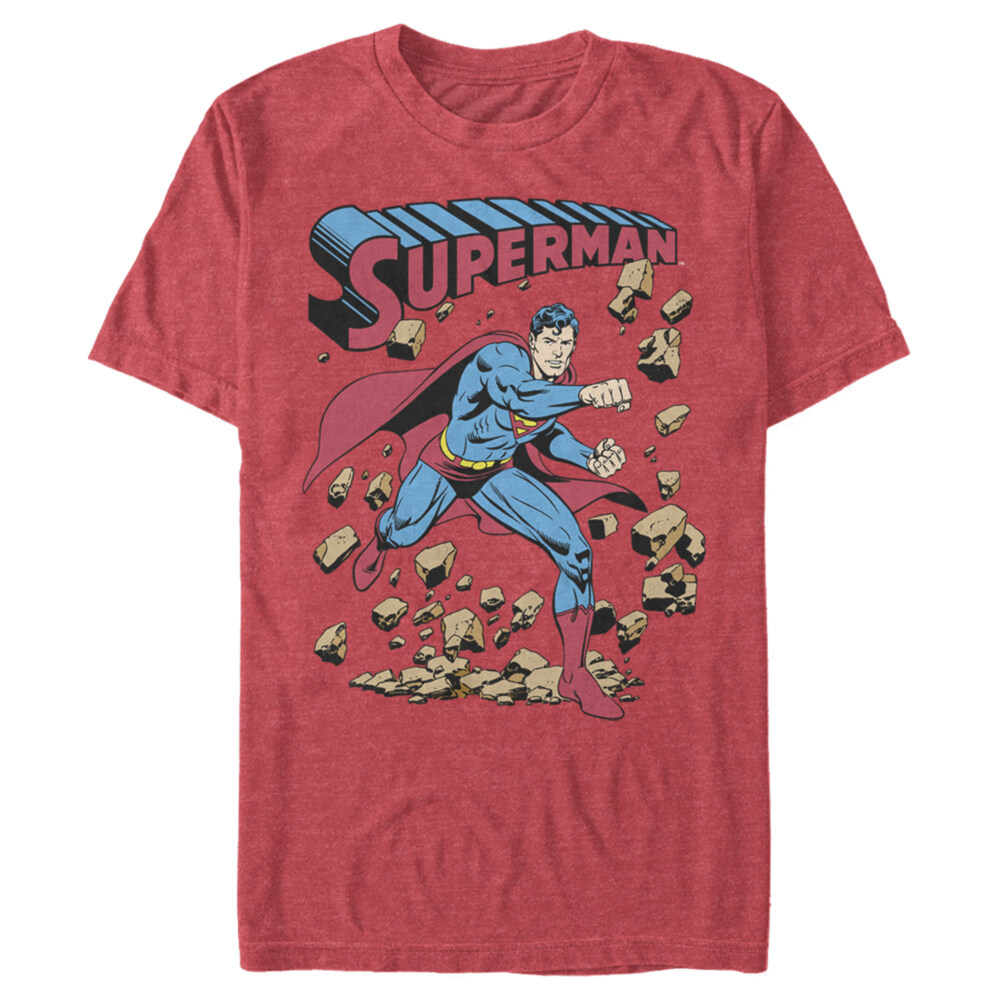 Men's Superman Hero Break Barriers  Adult T-Shirt