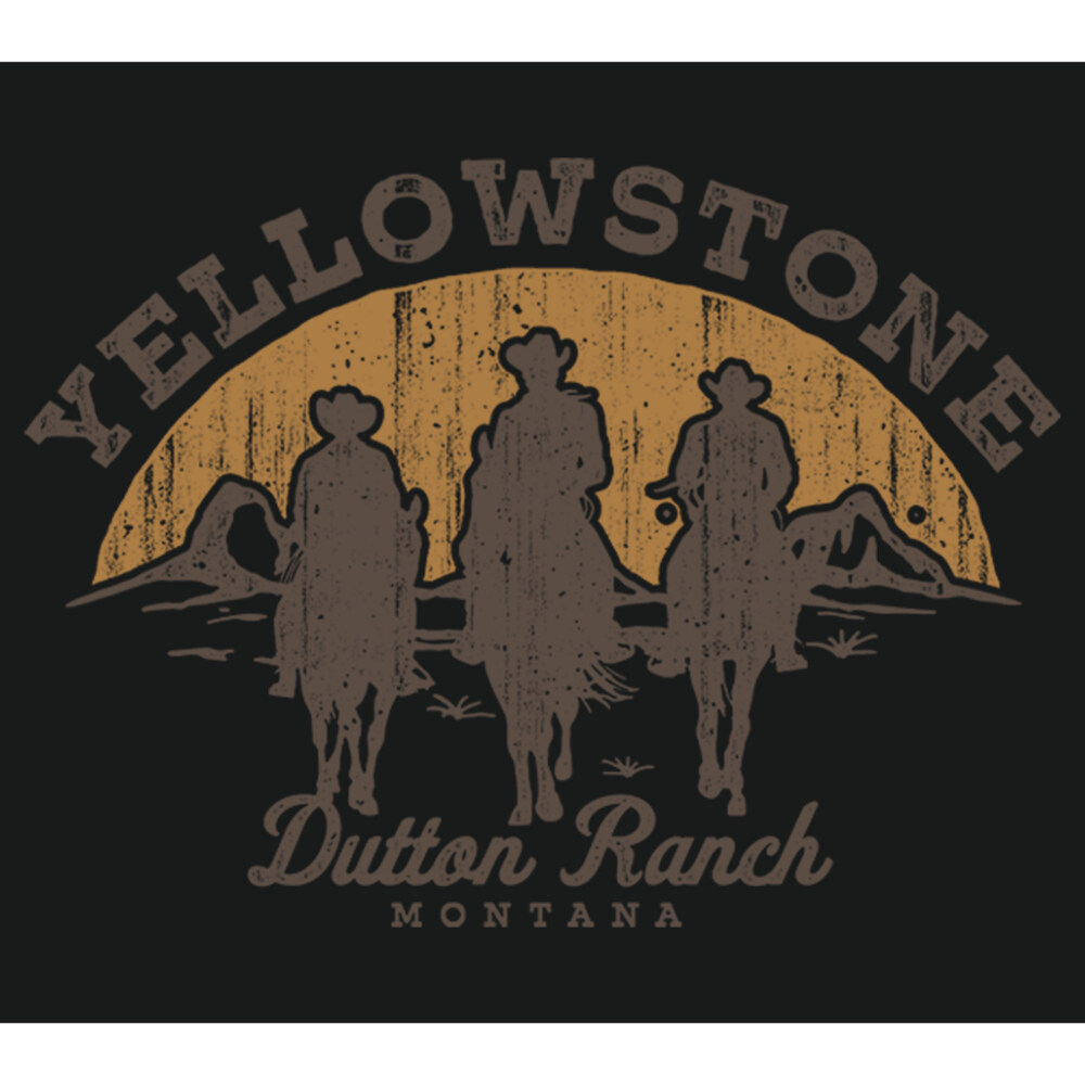 Men's Yellowstone Riders Of Dutton Ranch Silhouette  Adult T-Shirt