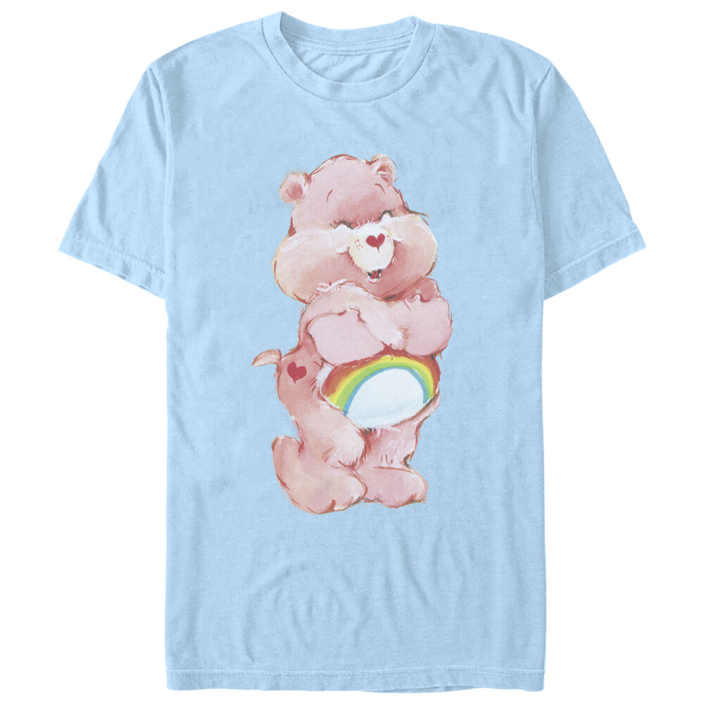 Men's Care Bears Hugging Bear  Adult T-Shirt