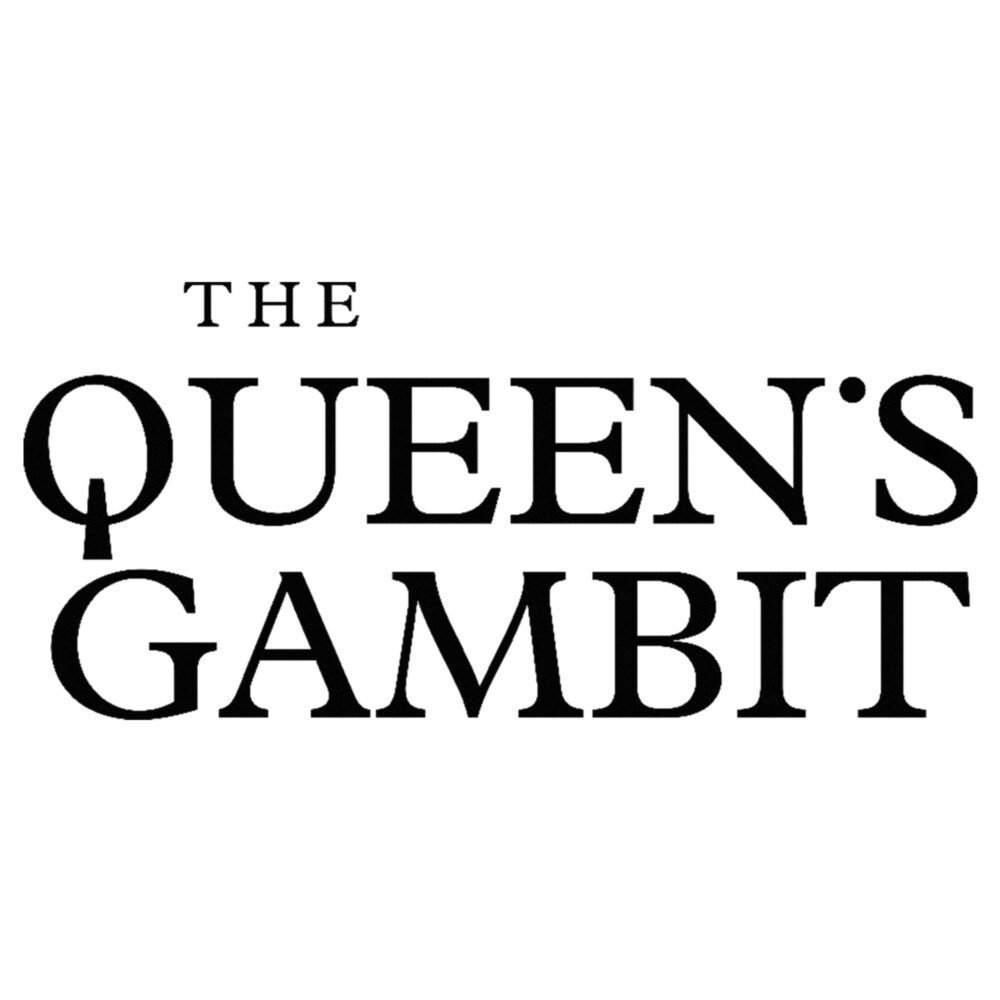 Men's The Queen's Gambit White Logo  Adult T-Shirt