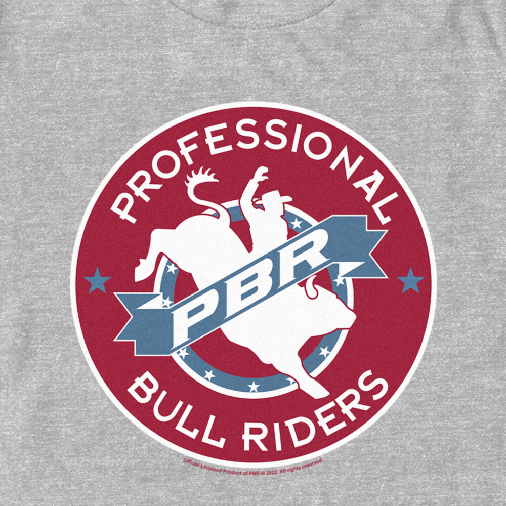 Men's Professional Bull Riders Professional Bull Riders Badge  Adult T-Shirt