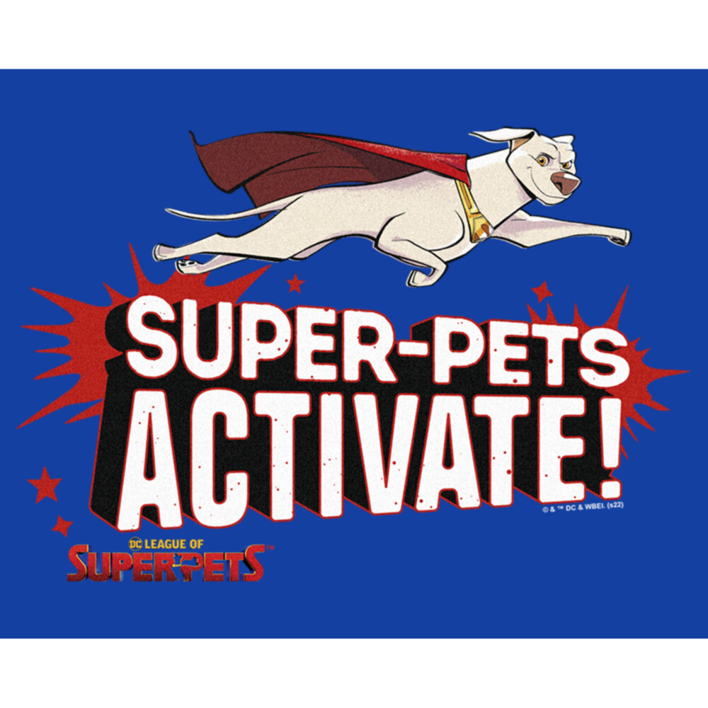 Men's DC League of Super-Pets Krypto Super-Pets Activate  Adult T-Shirt