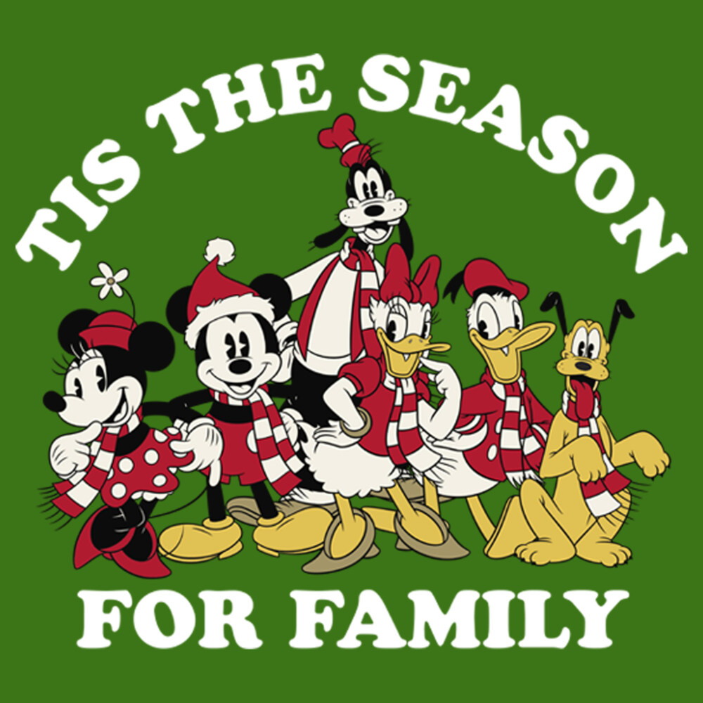 Men's Mickey & Friends The Season for Family  Adult T-Shirt