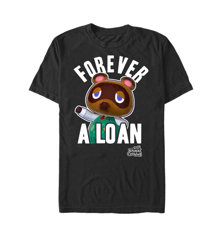 Men's Nintendo Animal Crossing Forever A Loan  Adult T-Shirt