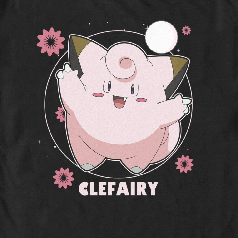 Men's Pokemon Clefairy Moonlit Dance  Adult T-Shirt