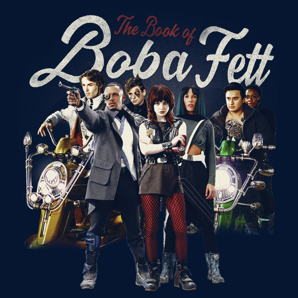 Men's Star Wars: The Book of Boba Fett Drash and Skad New Security Team  Adult T-Shirt