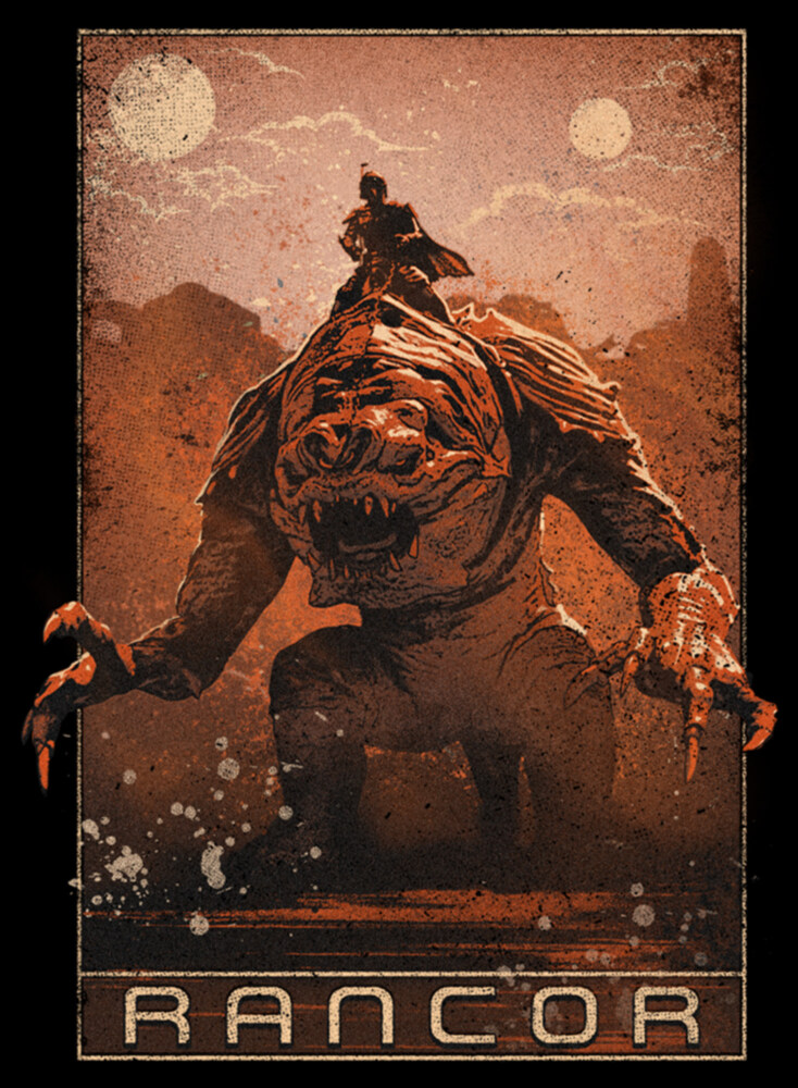 Men's Star Wars: The Book of Boba Fett Rancor on the Loose  Adult Long Sleeve Shirt