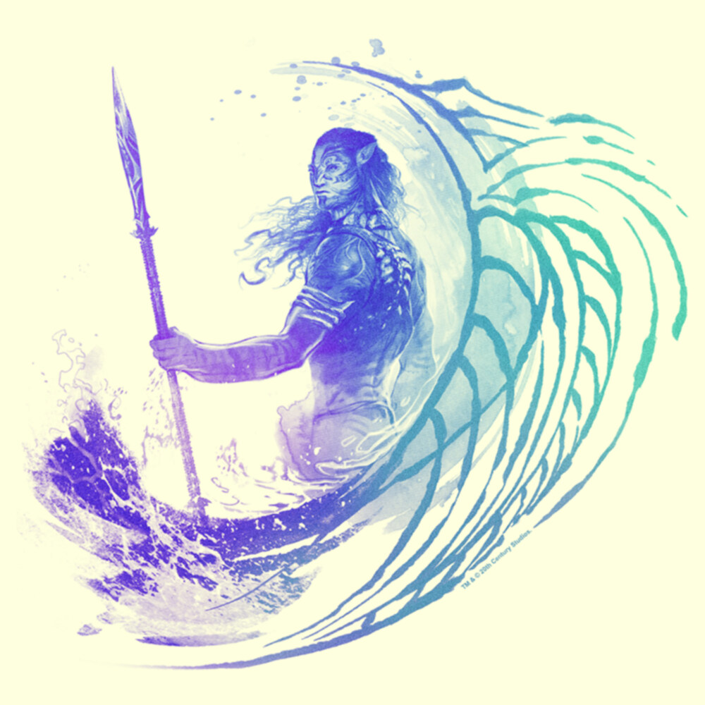 Men's Avatar: The Way of Water Jake Sully Watercolor  Adult T-Shirt