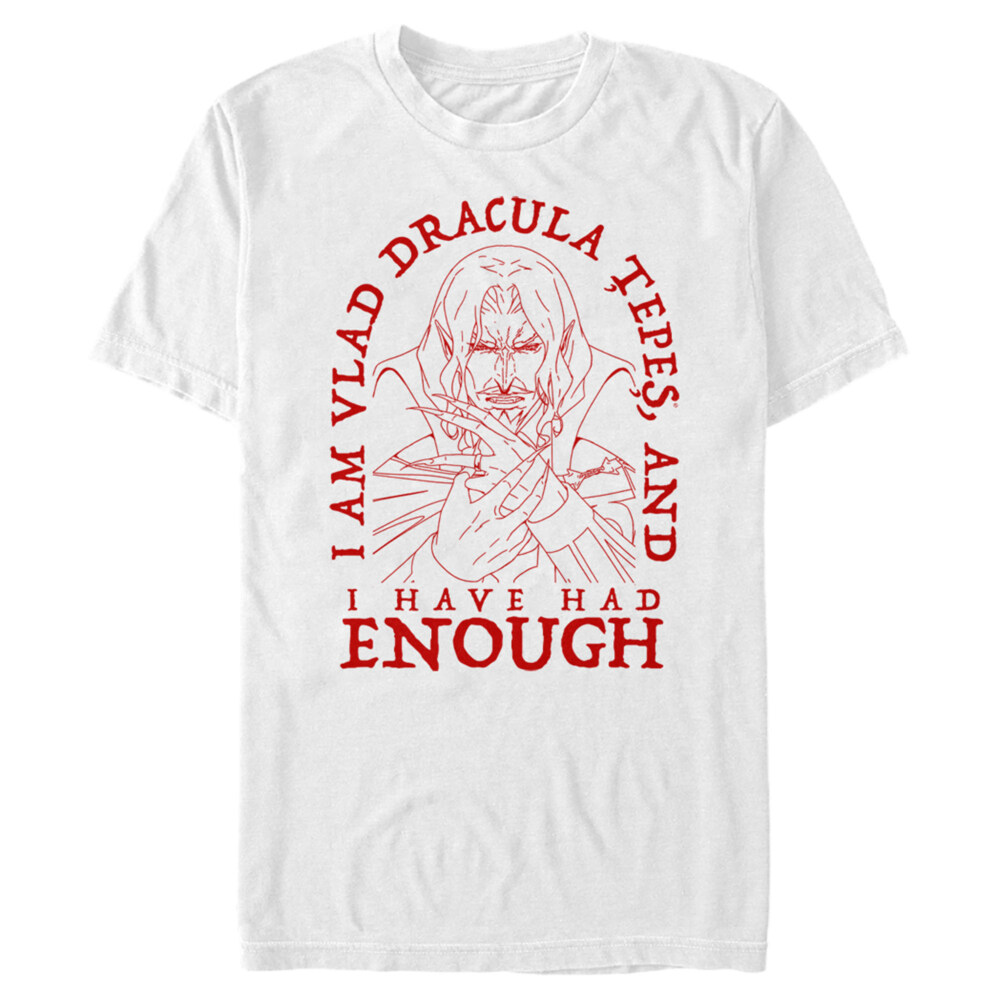 Men's Castlevania Had Enough Vampire  Adult T-Shirt