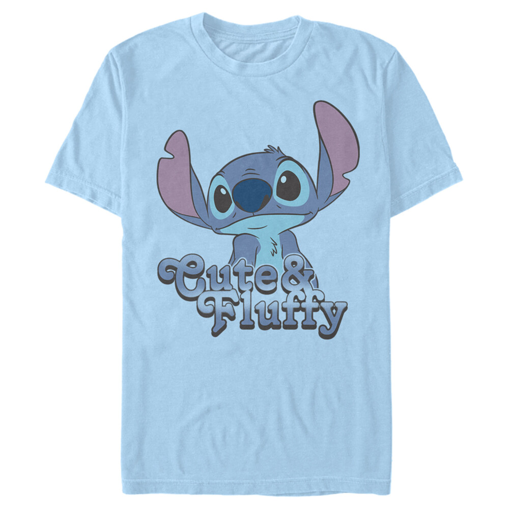 Men's Lilo & Stitch Cute & Fluffy Stitch  Adult T-Shirt