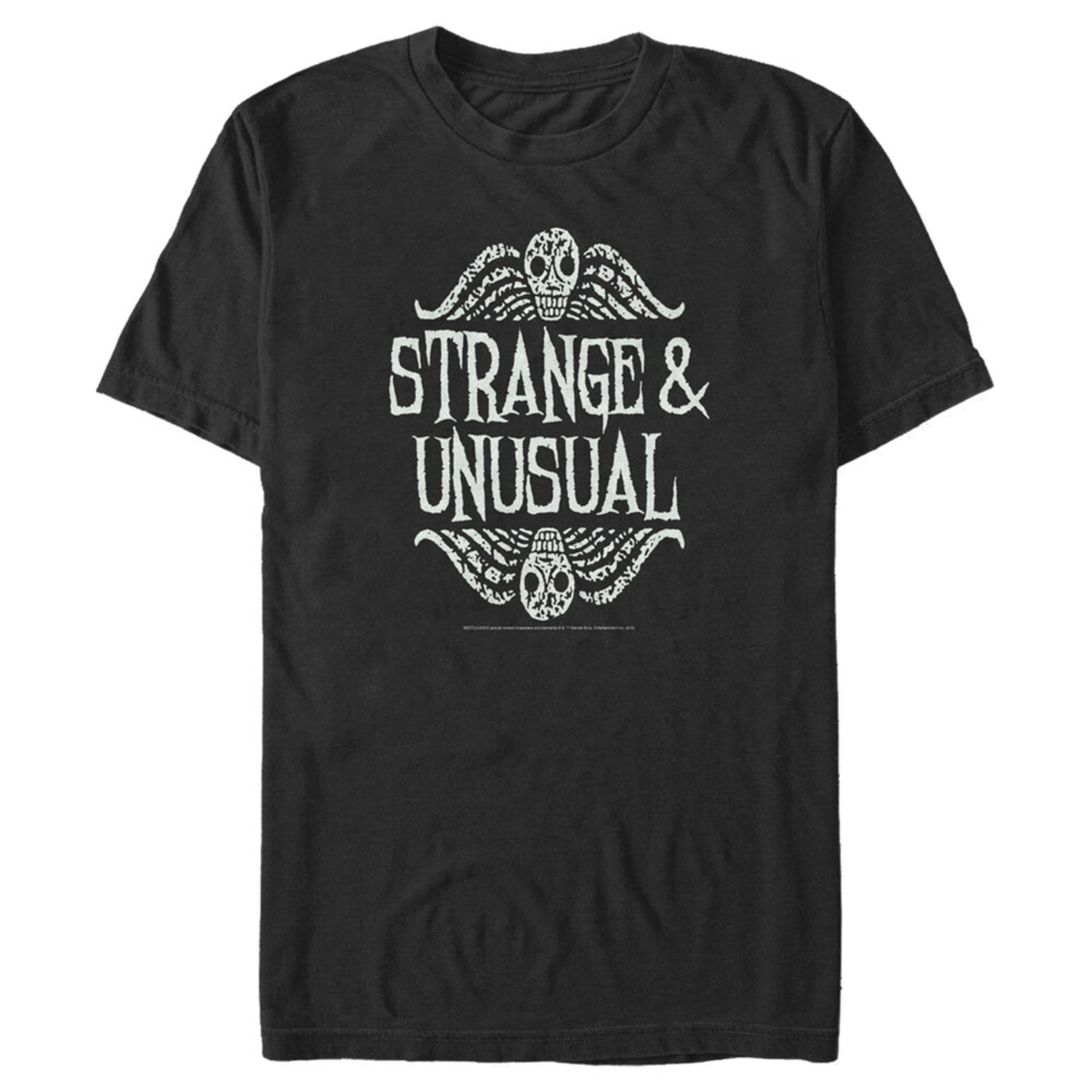Men's Beetlejuice Strange and Unusual Quote  Adult T-Shirt
