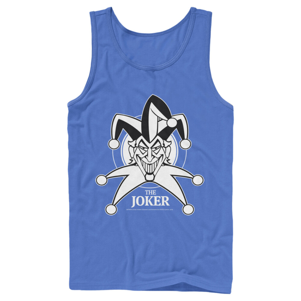 Men's Batman Joker Emblem  Adult Tank Top