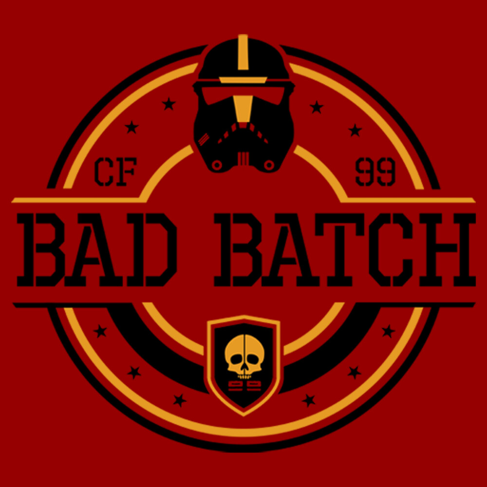 Men's Star Wars: The Bad Batch Circle Logo  Adult T-Shirt