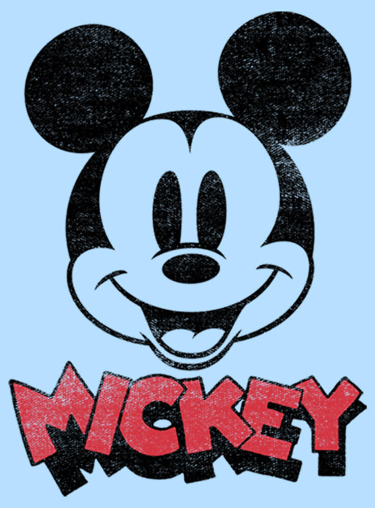Men's Mickey & Friends Mickey Mouse Retro Headshot  Adult T-Shirt