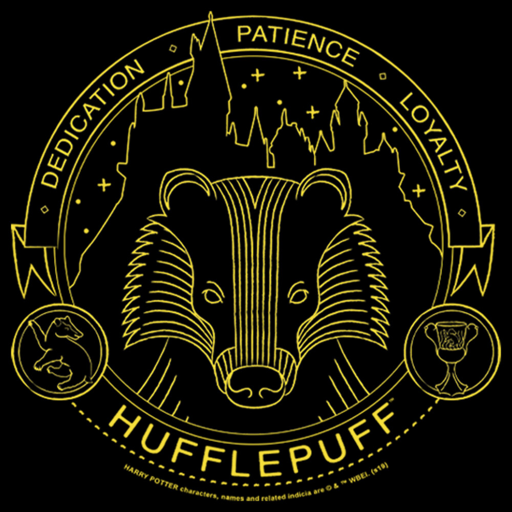 Men's Harry Potter Hufflepuff House Emblem  Adult Sweatshirt