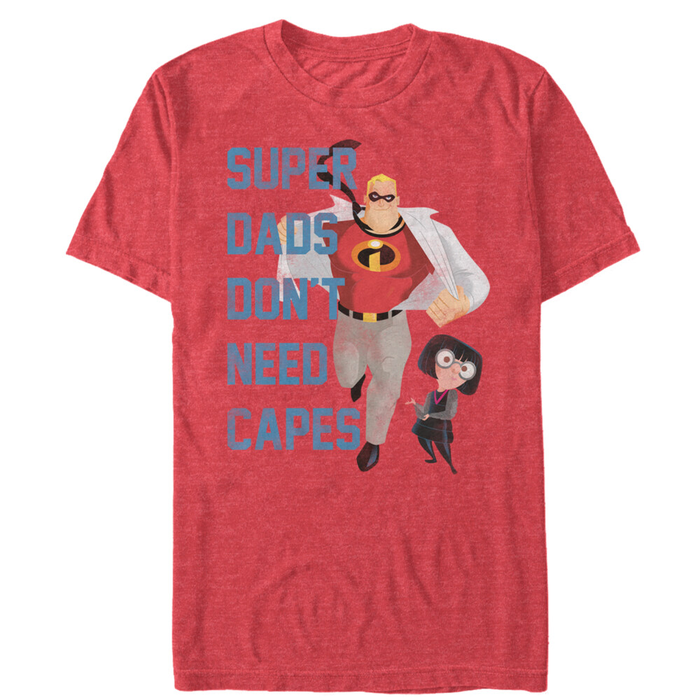 Men's The Incredibles Super Dads Don't Need Capes  Adult T-Shirt