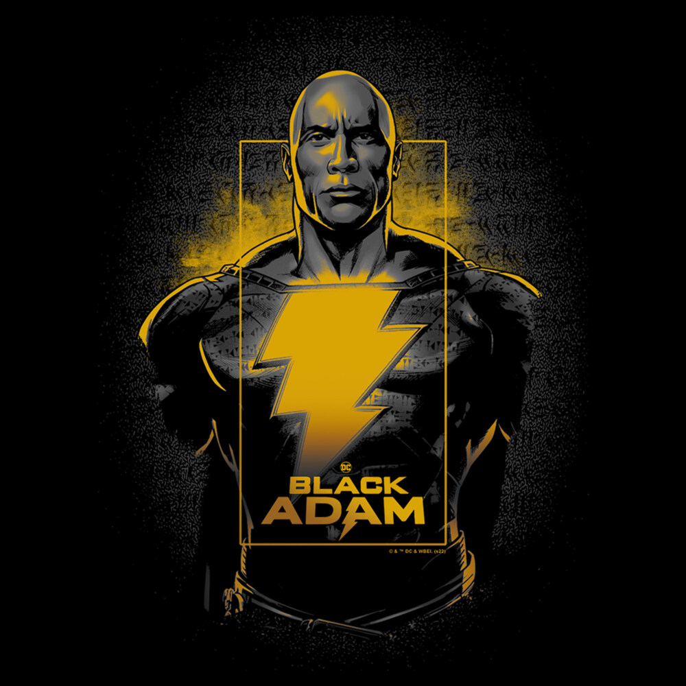 Men's Black Adam Living Legend  Adult T-Shirt