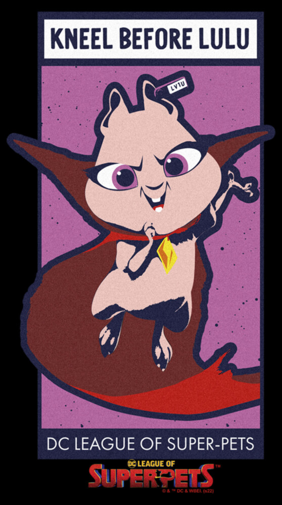 Men's DC League of Super-Pets Kneel Before Lulu Poster  Adult T-Shirt