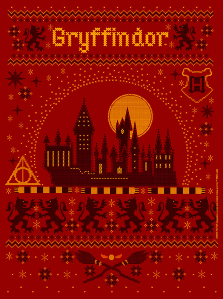 Men's Harry Potter Gryffindor Ugly Sweater  Adult T-Shirt