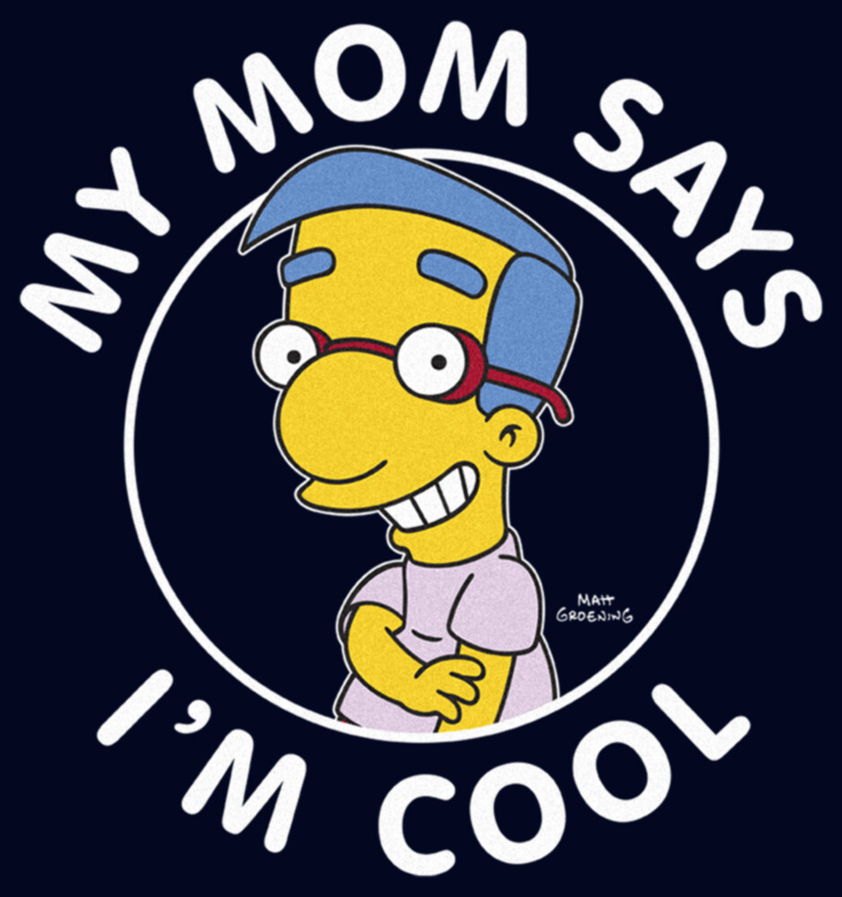 Men's The Simpsons Millhouse My Mom Says I'm Cool  Adult T-Shirt