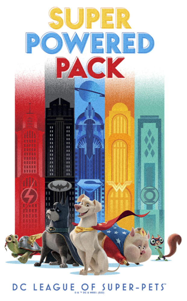 Men's DC League of Super-Pets Super Powered Pack  Adult T-Shirt