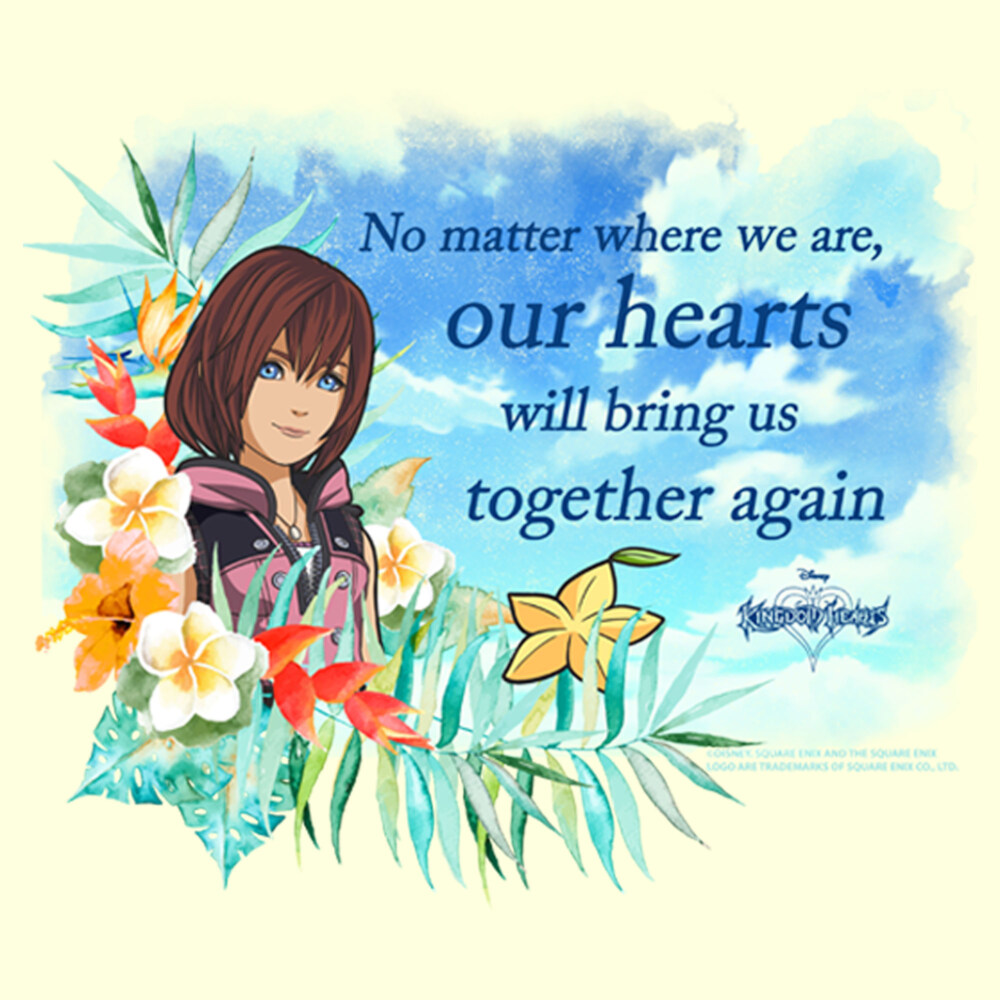 Men's Kingdom Hearts 3 Our Hearts Will Bring Us Together Again  Adult T-Shirt