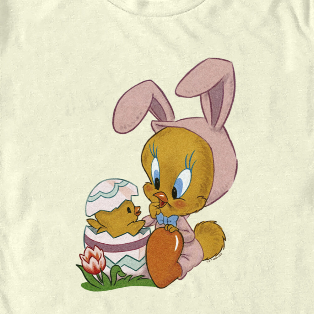 Men's Looney Tunes Easter Bunny Tweety  Adult T-Shirt
