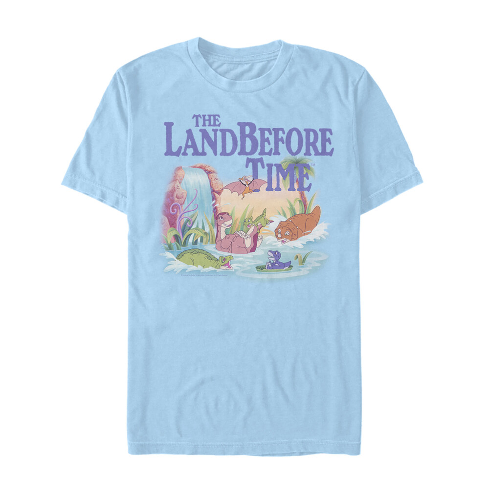 Men's The Land Before Time Dinosaur Summer Splash  Adult T-Shirt