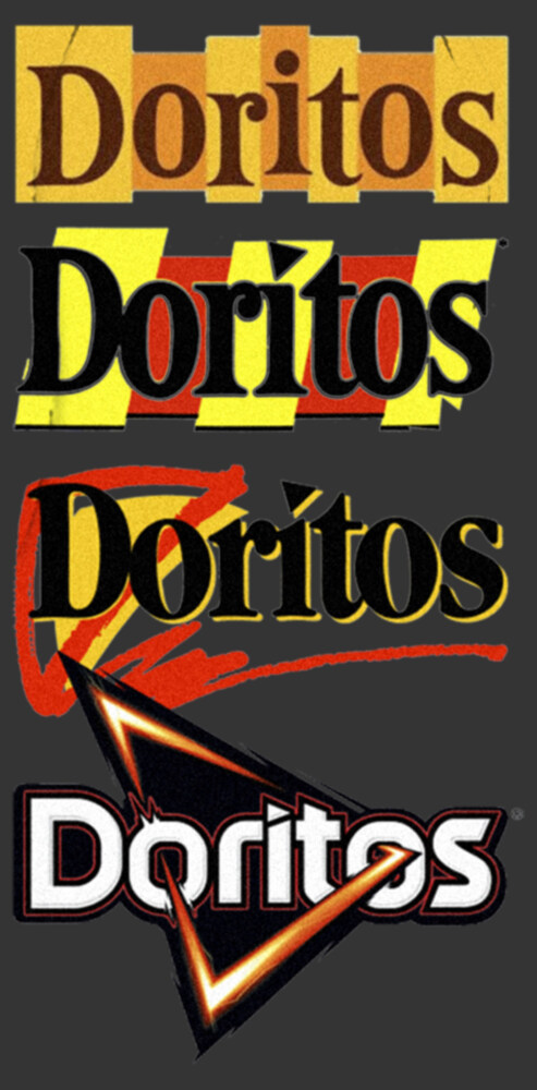 Men's Doritos Logo Evolution  Adult Pull Over Hoodie