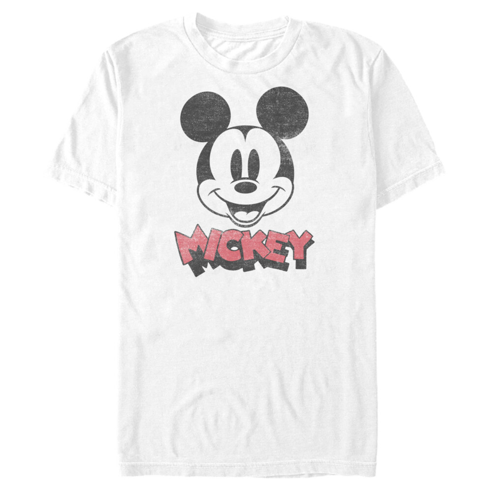 Men's Mickey & Friends Mickey Mouse Retro Headshot  Adult T-Shirt