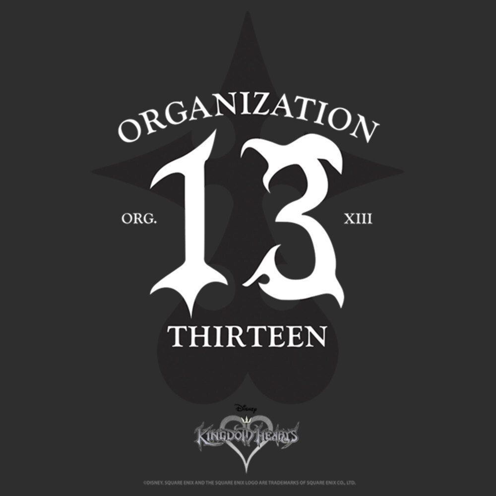 Men's Kingdom Hearts 1 Evil Organization XIII  Adult T-Shirt