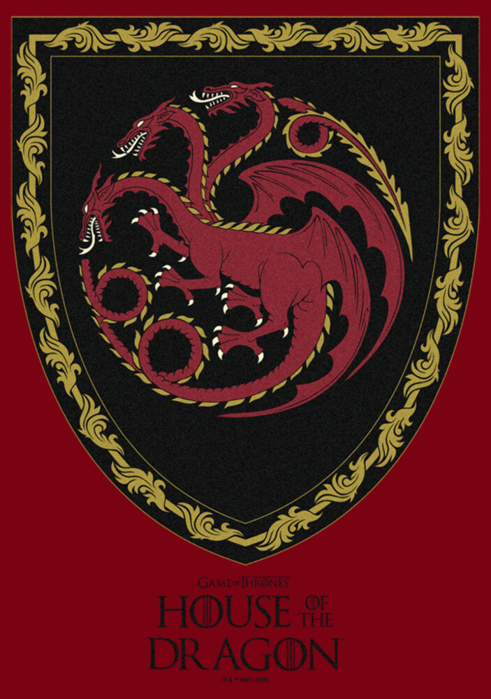 Men's Game of Thrones: House of the Dragon Targaryen Crest  Adult T-Shirt