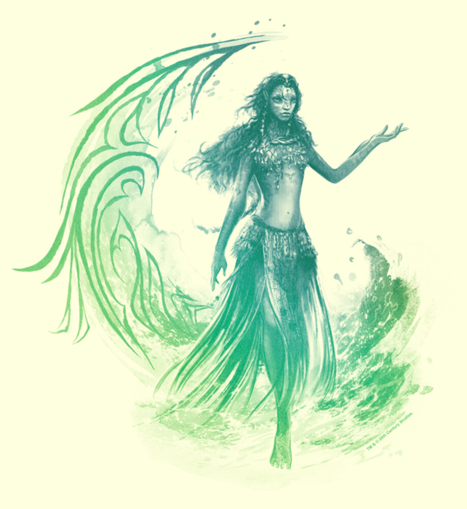 Men's Avatar: The Way of Water Neytiri Watercolor  Adult T-Shirt