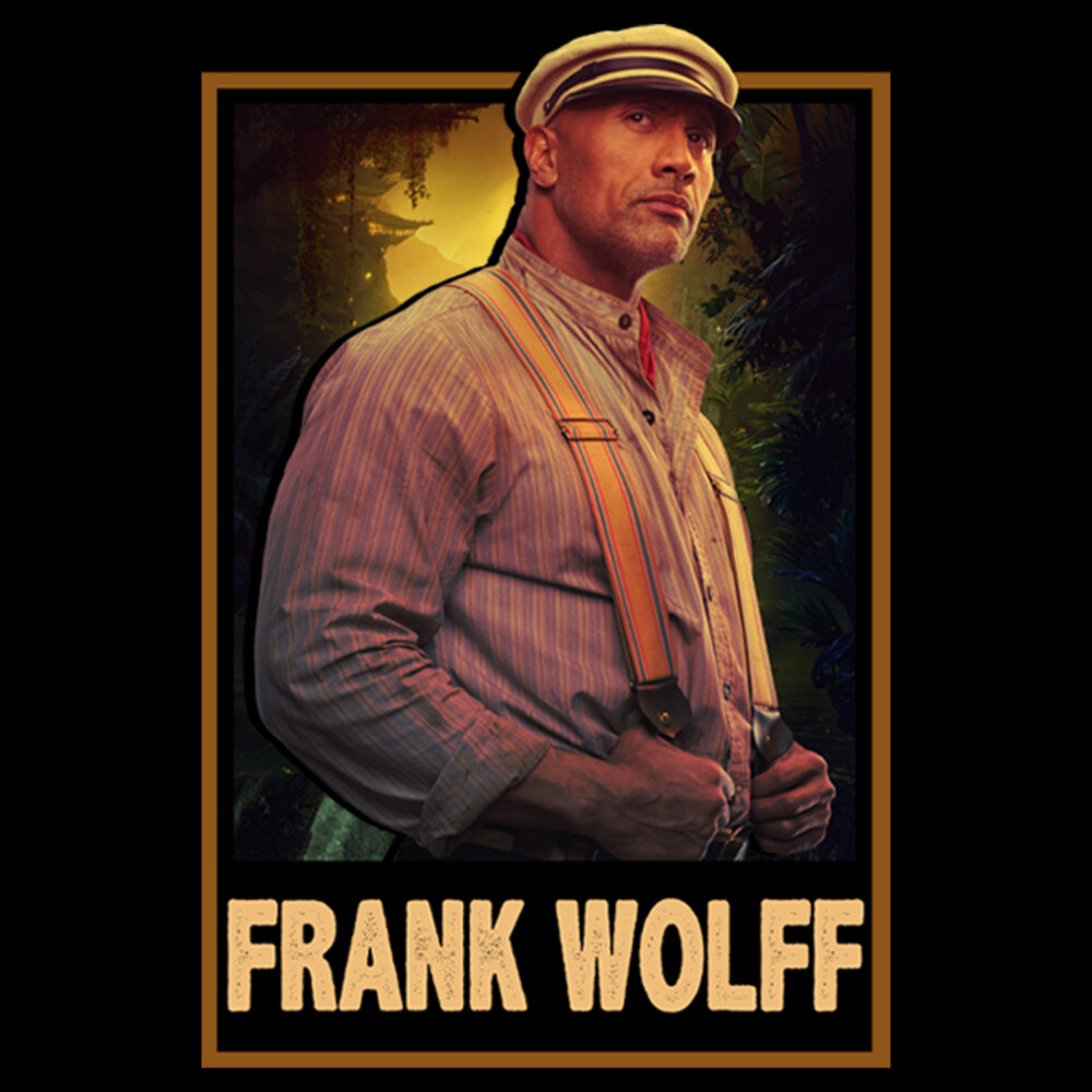 Men's Jungle Cruise Frank Wolff Portrait  Adult Pull Over Hoodie