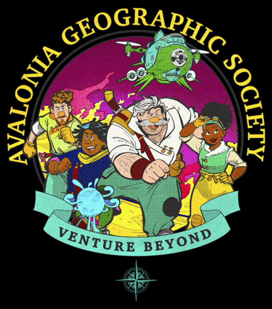 Men's Strange World Avalonia Geographic Society Venture Beyond Group  Adult T-Shirt